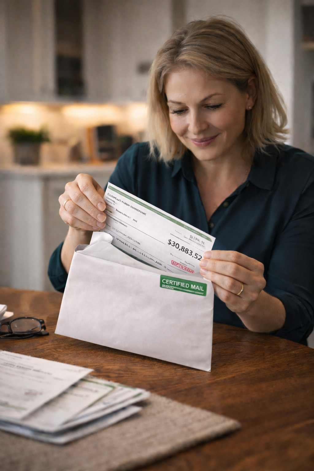 You receive your funds